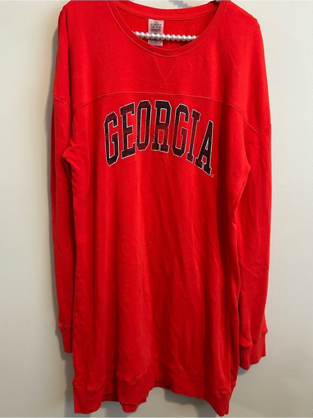 Gameday Couture Georgia Bulldogs Sweatshirt Womens XXL 2XL Red Pullover Dress Co